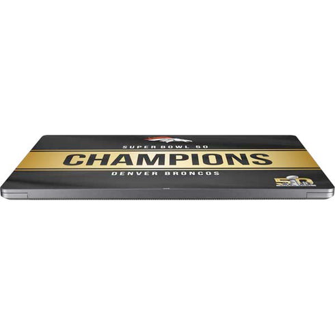 NFL Denver Broncos Super Bowl 50 Champions Black Universal Laptop 16in (13 x 9.4in) Skin