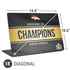 NFL Denver Broncos Super Bowl 50 Champions Black Universal Laptop 18in (14.6 x 10.6in) Skin
