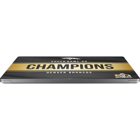 NFL Denver Broncos Super Bowl 50 Champions Black Universal Laptop 18in (14.6 x 10.6in) Skin