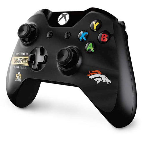 NFL Denver Broncos Super Bowl 50 Champions Black Xbox One Controller Skin