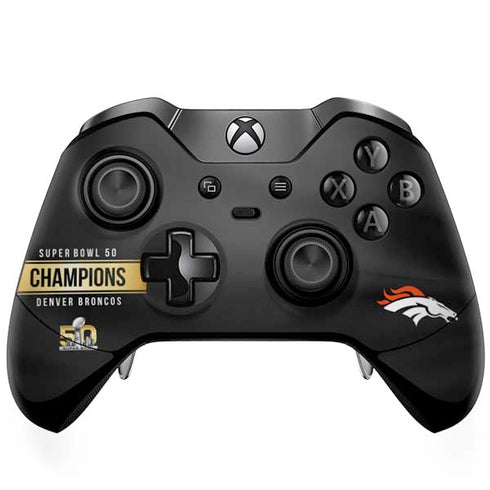 NFL Denver Broncos Super Bowl 50 Champions Black Xbox One Elite Controller Skin