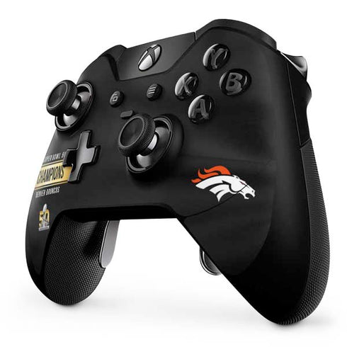 NFL Denver Broncos Super Bowl 50 Champions Black Xbox One Elite Controller Skin