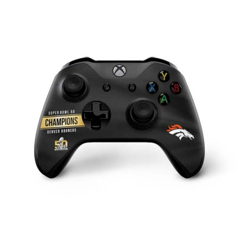 NFL Denver Broncos Super Bowl 50 Champions Black Xbox One X Bundle Skin
