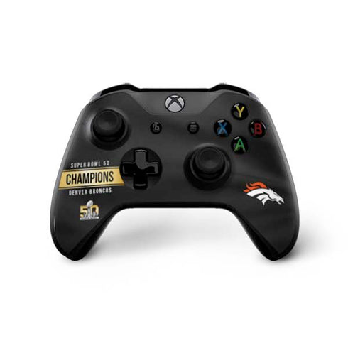 NFL Denver Broncos Super Bowl 50 Champions Black Xbox One X Controller Skin