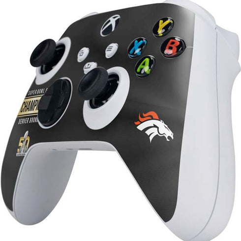 NFL Denver Broncos Super Bowl 50 Champions Black Xbox Series S Controller Skin