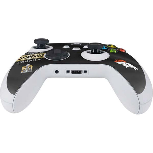 NFL Denver Broncos Super Bowl 50 Champions Black Xbox Series S Controller Skin