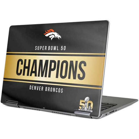 NFL Denver Broncos Super Bowl 50 Champions Black Yoga 710 14in Skin