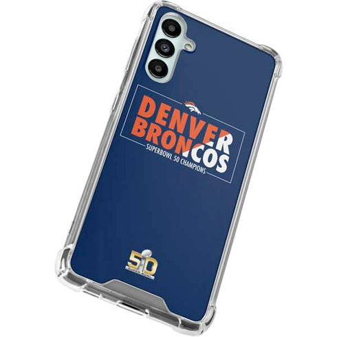 NFL Denver Broncos Super Bowl 50 Champions Bold Galaxy A14 5G Clear Case