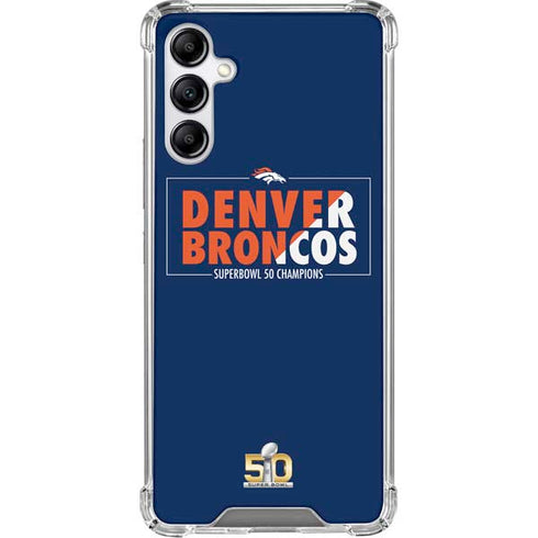NFL Denver Broncos Super Bowl 50 Champions Bold Galaxy A15 5G Clear Case