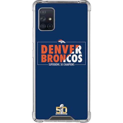 NFL Denver Broncos Super Bowl 50 Champions Bold Galaxy A51 5G Clear Case