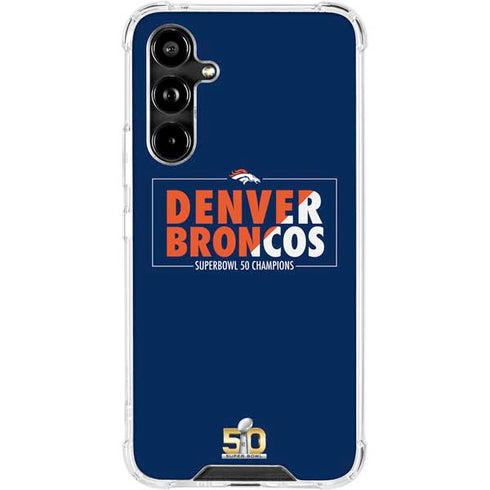 NFL Denver Broncos Super Bowl 50 Champions Bold Galaxy A54 5G Clear Case