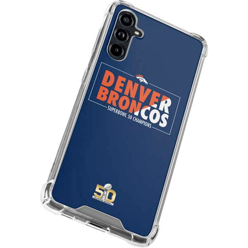 NFL Denver Broncos Super Bowl 50 Champions Bold Galaxy A54 5G Clear Case