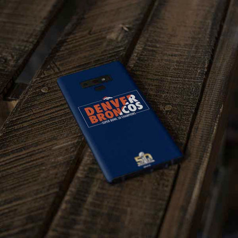 NFL Denver Broncos Super Bowl 50 Champions Bold Galaxy Note 9 Skin