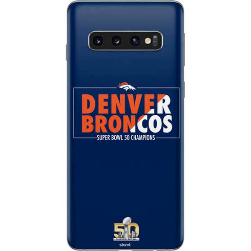 NFL Denver Broncos Super Bowl 50 Champions Bold Galaxy S10 Skin
