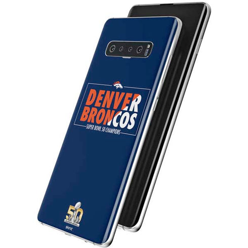 NFL Denver Broncos Super Bowl 50 Champions Bold Galaxy S10 Skin