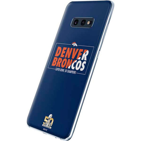 NFL Denver Broncos Super Bowl 50 Champions Bold Galaxy S10e Skin