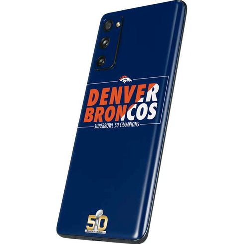 NFL Denver Broncos Super Bowl 50 Champions Bold Galaxy S20 Fan Edition Skin