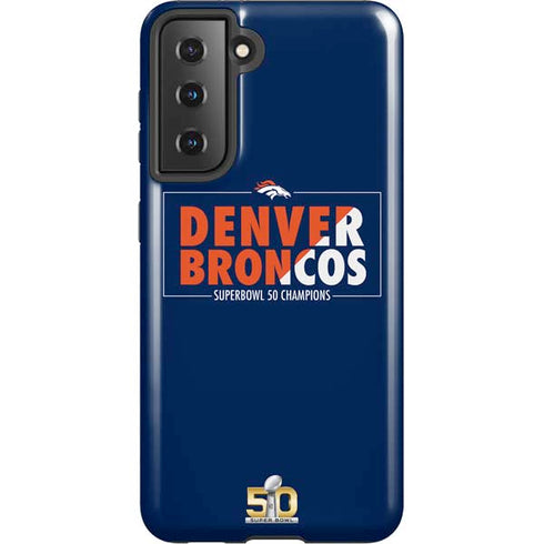 NFL Denver Broncos Super Bowl 50 Champions Bold Galaxy S21 5G Pro Case