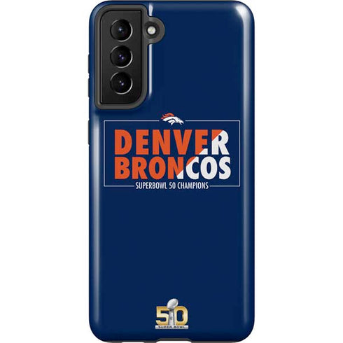 NFL Denver Broncos Super Bowl 50 Champions Bold Galaxy S21 FE Pro Case