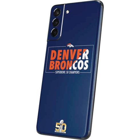 NFL Denver Broncos Super Bowl 50 Champions Bold Galaxy S21 Plus 5G Skin
