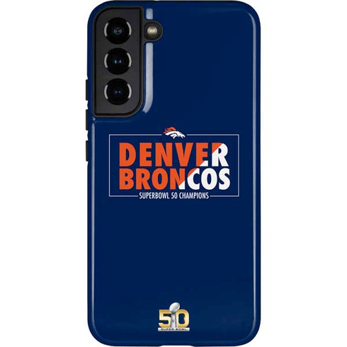 NFL Denver Broncos Super Bowl 50 Champions Bold Galaxy S22 Plus Pro Case