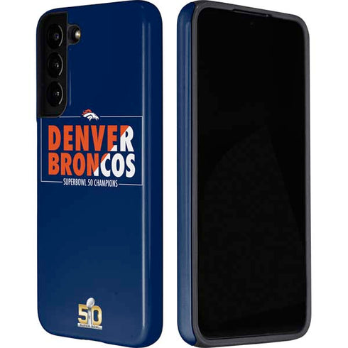 NFL Denver Broncos Super Bowl 50 Champions Bold Galaxy S22 Plus Pro Case