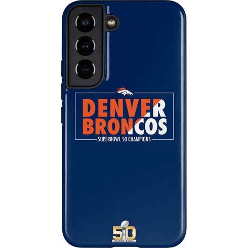 NFL Denver Broncos Super Bowl 50 Champions Bold Galaxy S22 Pro Case