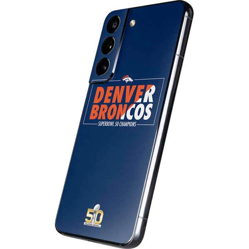 NFL Denver Broncos Super Bowl 50 Champions Bold Galaxy S22 Skin
