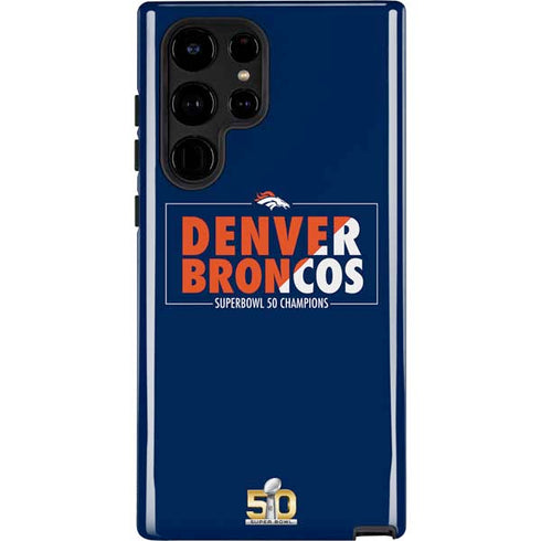 NFL Denver Broncos Super Bowl 50 Champions Bold Galaxy S22 Ultra Pro Case