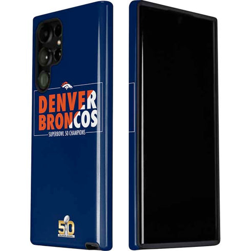 NFL Denver Broncos Super Bowl 50 Champions Bold Galaxy S22 Ultra Pro Case