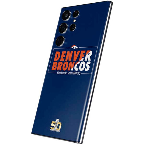 NFL Denver Broncos Super Bowl 50 Champions Bold Galaxy S22 Ultra Skin