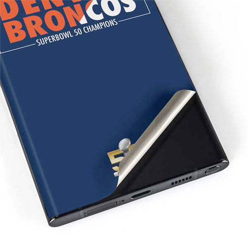 NFL Denver Broncos Super Bowl 50 Champions Bold Galaxy S22 Ultra Skin