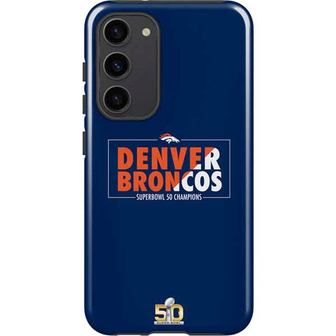 NFL Denver Broncos Super Bowl 50 Champions Bold Galaxy S23 Plus Pro Case