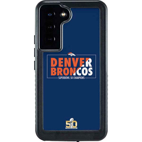 NFL Denver Broncos Super Bowl 50 Champions Bold Galaxy S23 Plus Waterproof Case