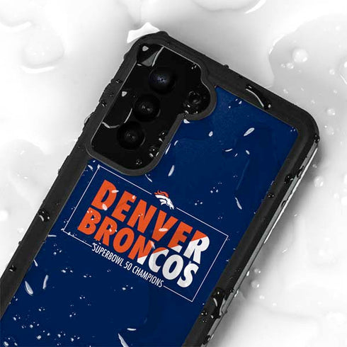 NFL Denver Broncos Super Bowl 50 Champions Bold Galaxy S23 Plus Waterproof Case