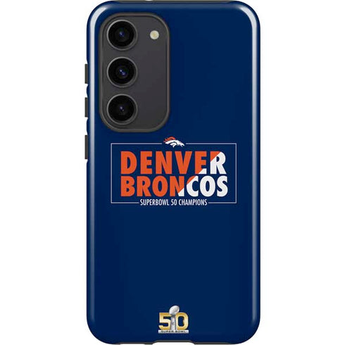 NFL Denver Broncos Super Bowl 50 Champions Bold Galaxy S23 Pro Case