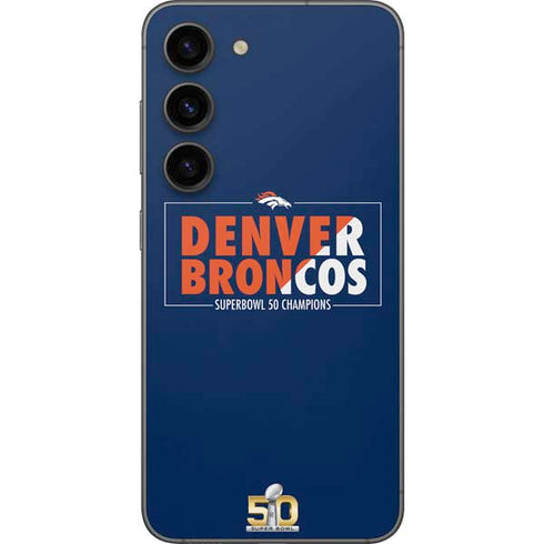 NFL Denver Broncos Super Bowl 50 Champions Bold Galaxy S23 Skin