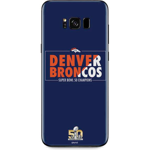 NFL Denver Broncos Super Bowl 50 Champions Bold Galaxy S8 Plus Skin