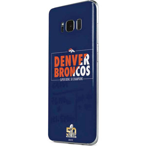 NFL Denver Broncos Super Bowl 50 Champions Bold Galaxy S8 Plus Skin