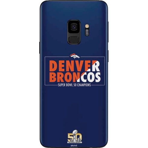NFL Denver Broncos Super Bowl 50 Champions Bold Galaxy S9 Skin