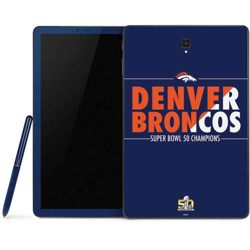 NFL Denver Broncos Super Bowl 50 Champions Bold Samsung Galaxy Tab Skin