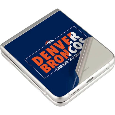 NFL Denver Broncos Super Bowl 50 Champions Bold Galaxy Z Flip3 5G Skin