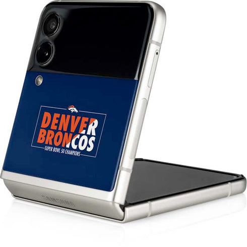 NFL Denver Broncos Super Bowl 50 Champions Bold Galaxy Z Flip4 5G Skin