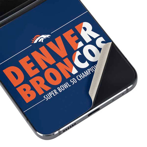 NFL Denver Broncos Super Bowl 50 Champions Bold Galaxy Z Flip5 5G Skin