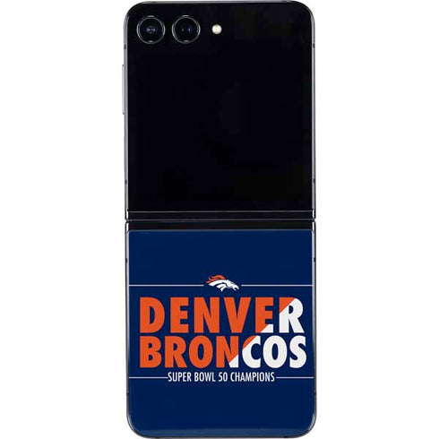 NFL Denver Broncos Super Bowl 50 Champions Bold Galaxy Z Flip5 5G Skin