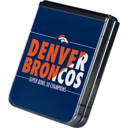 NFL Denver Broncos Super Bowl 50 Champions Bold Galaxy Z Flip5 5G Skin