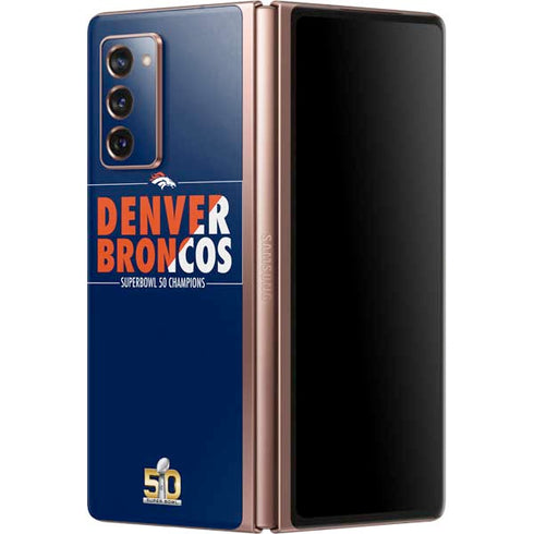 NFL Denver Broncos Super Bowl 50 Champions Bold Galaxy Z Fold2 5G Skin