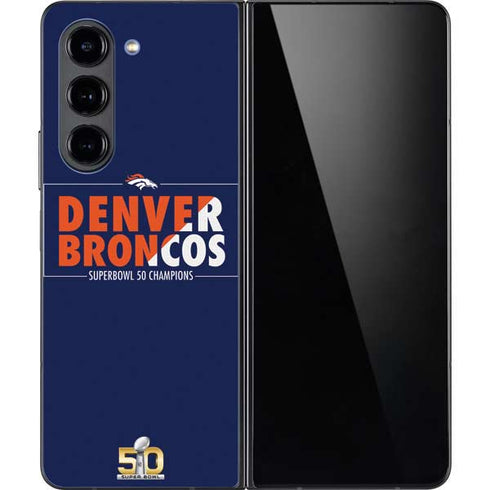NFL Denver Broncos Super Bowl 50 Champions Bold Galaxy Z Fold5 5G Skin