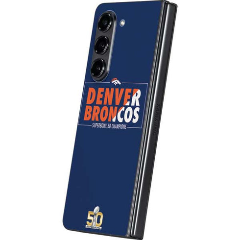 NFL Denver Broncos Super Bowl 50 Champions Bold Galaxy Z Fold5 5G Skin