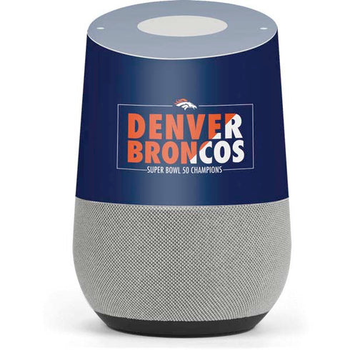 NFL Denver Broncos Super Bowl 50 Champions Bold Google Home Skin